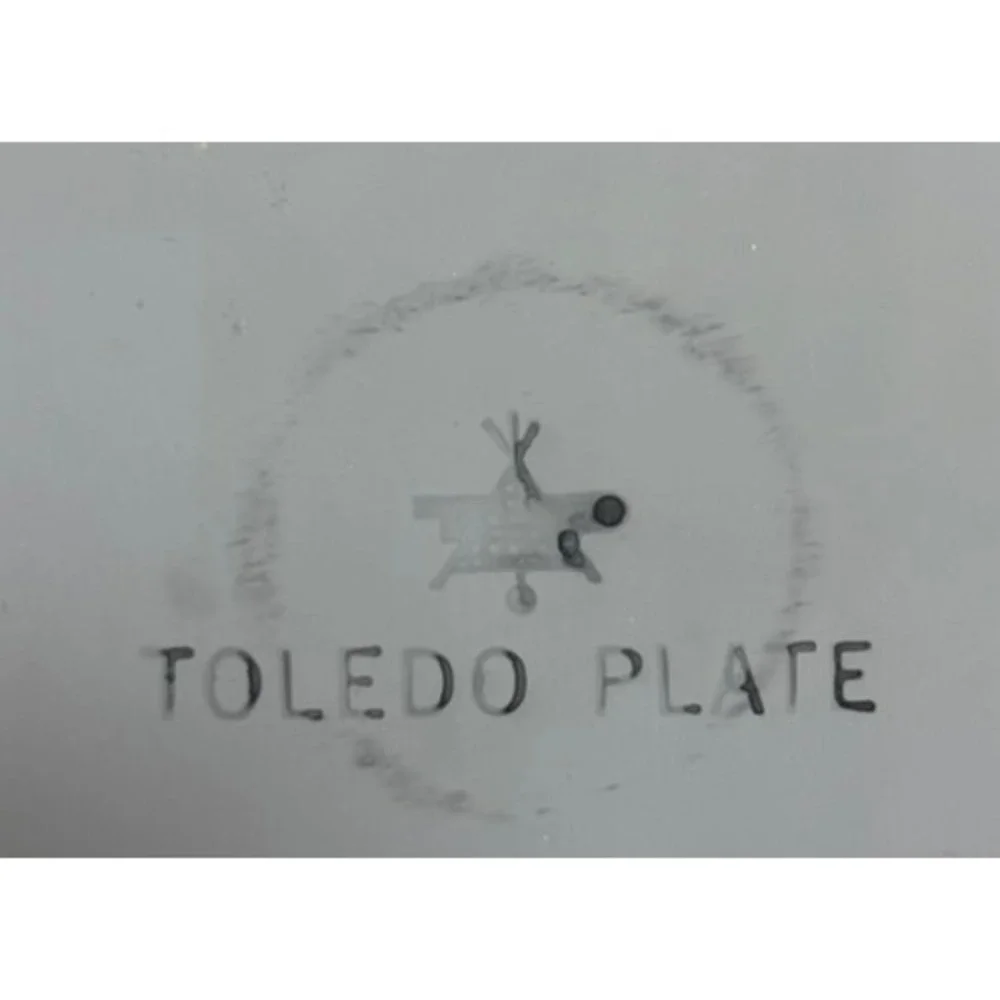 Vintage 1945 Toledo Plate Oval Mahogany Mirror Clinton IA Theatre Gold 22x19